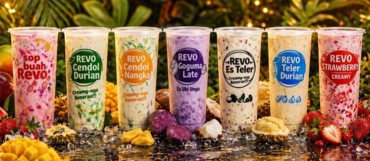 Pilihan produk minuman Revo Food